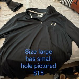 Under armour quarter zip pull over